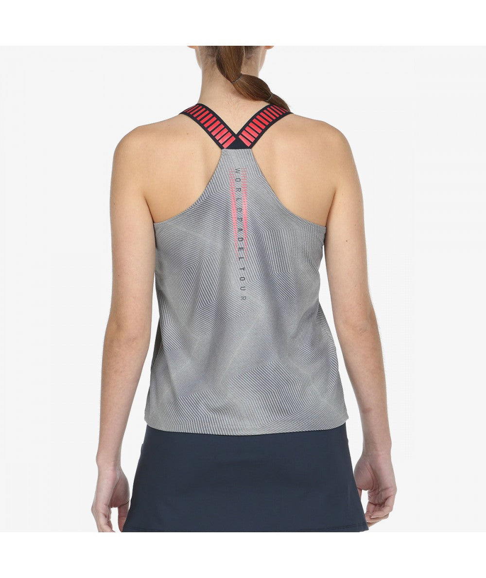 Bullpadel Blusa Revenga Gris Medio Vigore