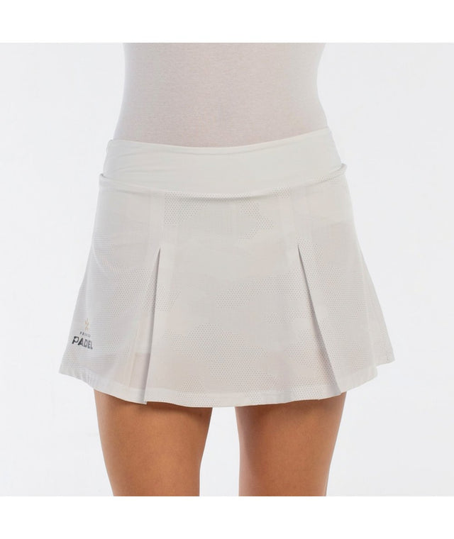 Bullpadel Falda Adoso Blanco PREMIER