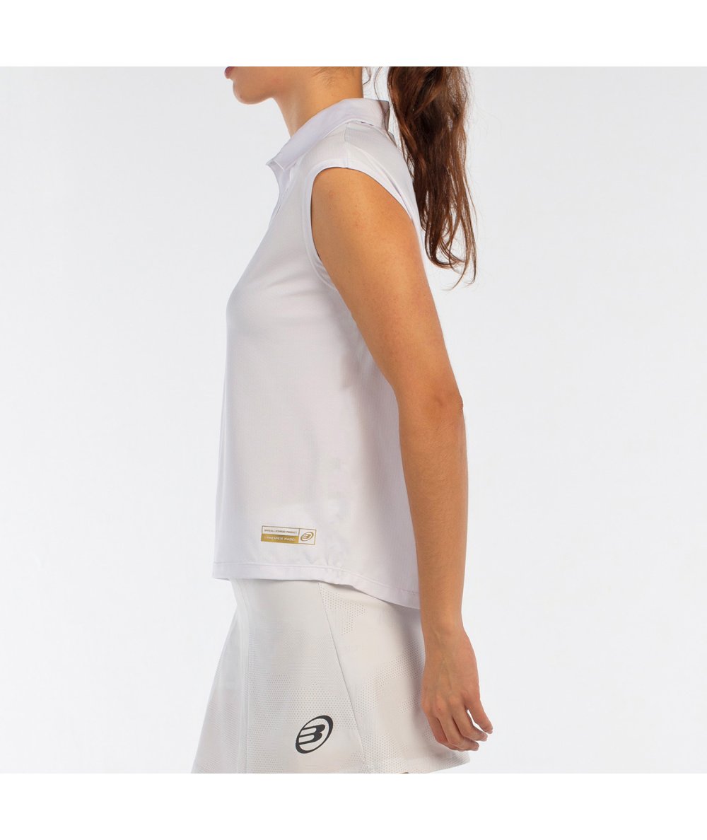 Bullpadel Blusa Polo Acido Blanco PREMIER