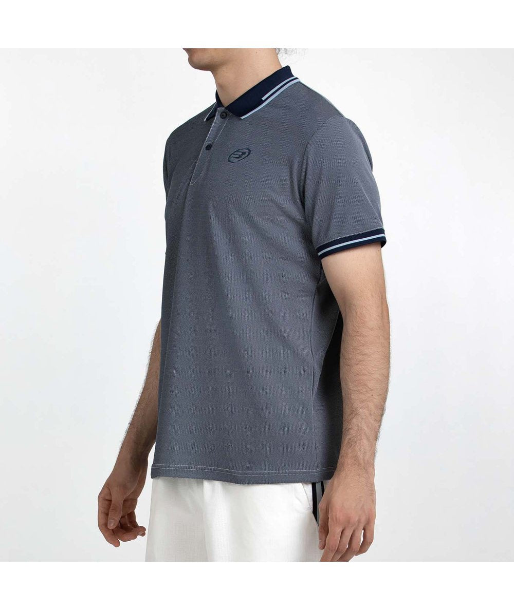 Bullpadel Camisa Polo Tenfe Azul Marino Bicolor
