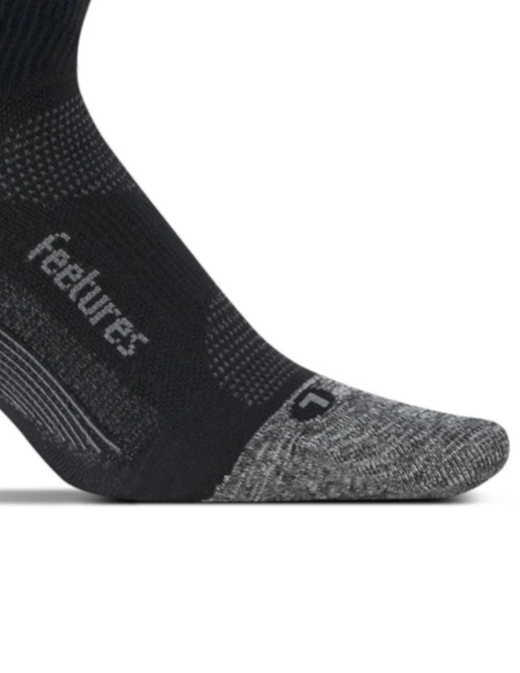 Feetures Calcetin Negro Elite Light Cushion Mini Crew