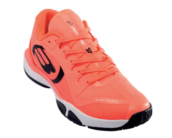 Tenis Bullpadel Flow 201 Coral Fluor - Bandeja.mx