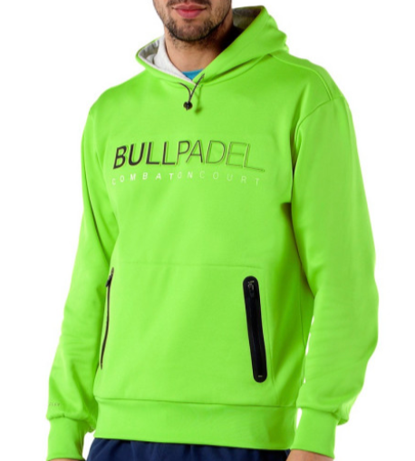 Sudadera BullPadel Calle Verde Fosfo - Bandeja.mx