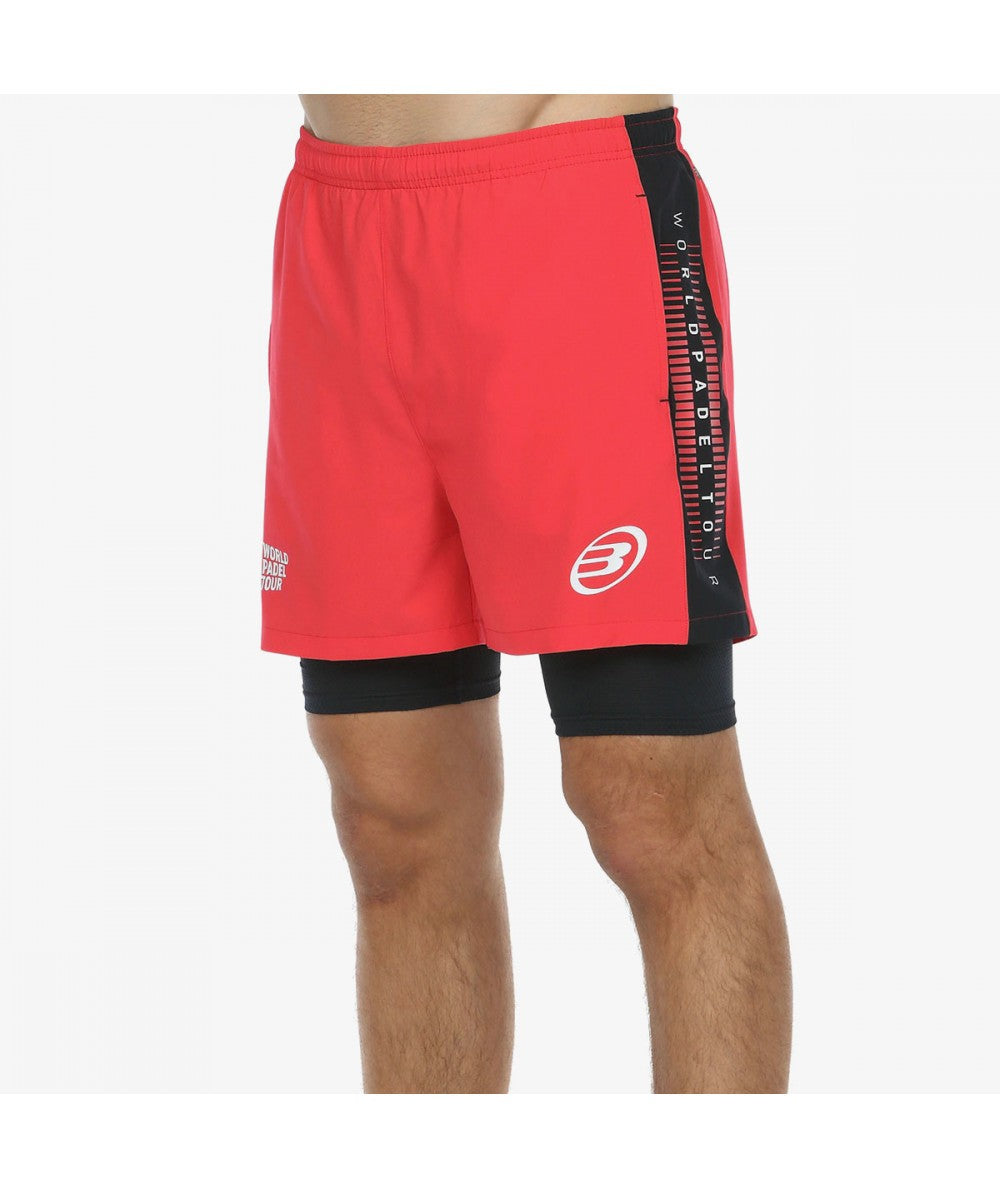 Bullpadel Short Replet Carmesi Fluor 22
