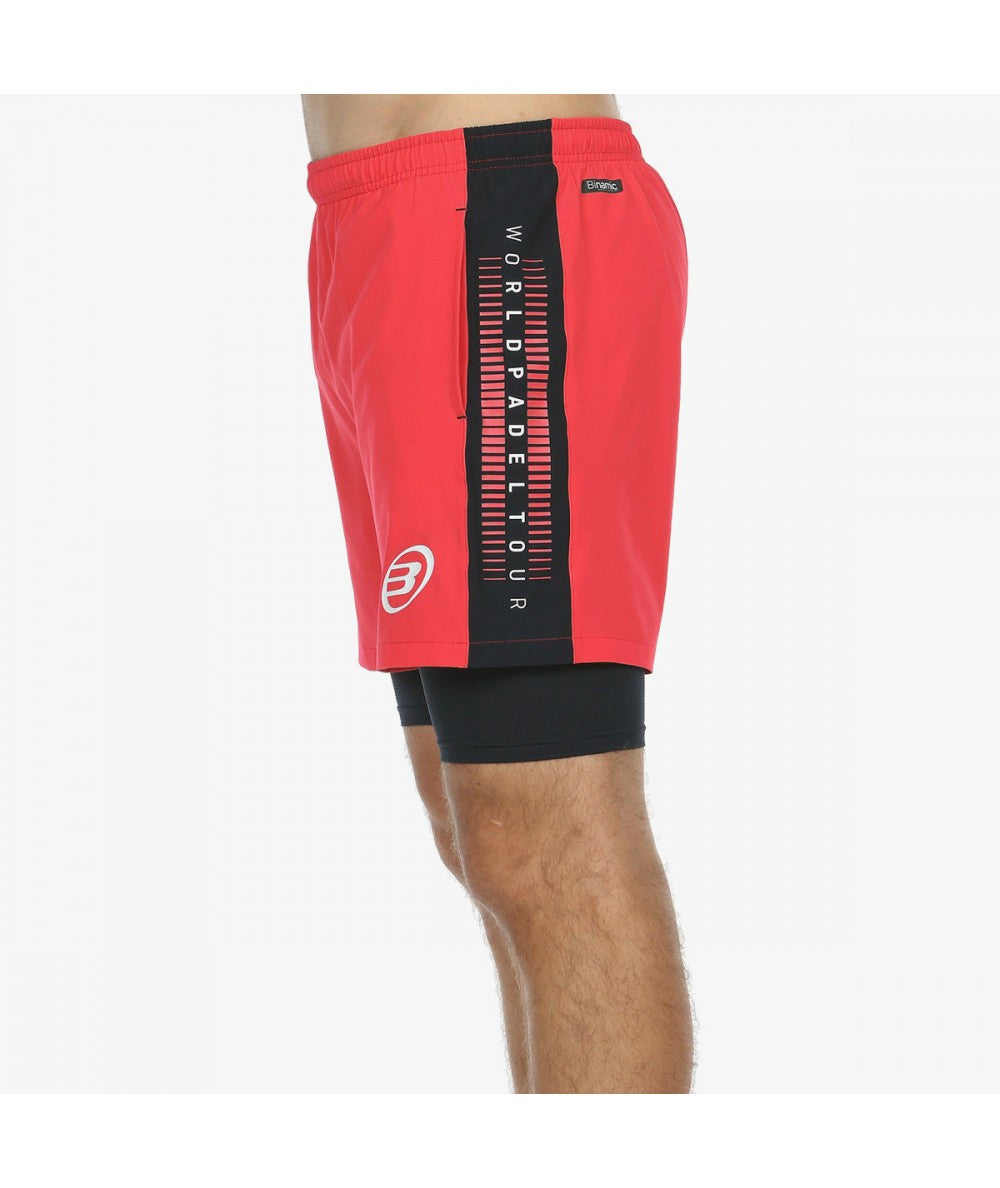 Bullpadel Short Replet Carmesi Fluor 22
