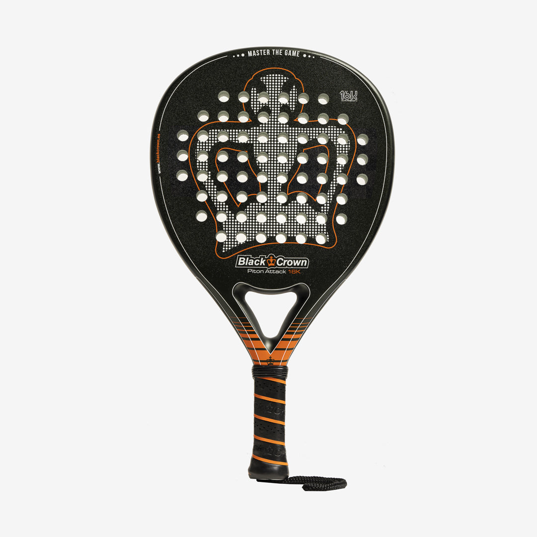 Pala De Padel Black Crown Piton Attack 16K