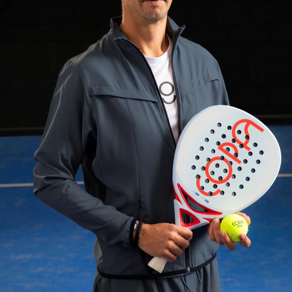 Copa Chamarra Ligera Regular Fit Gris Obscuro Hombre