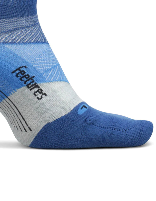 Feetures Calcetin Azul Elite Light Cushion Quarter