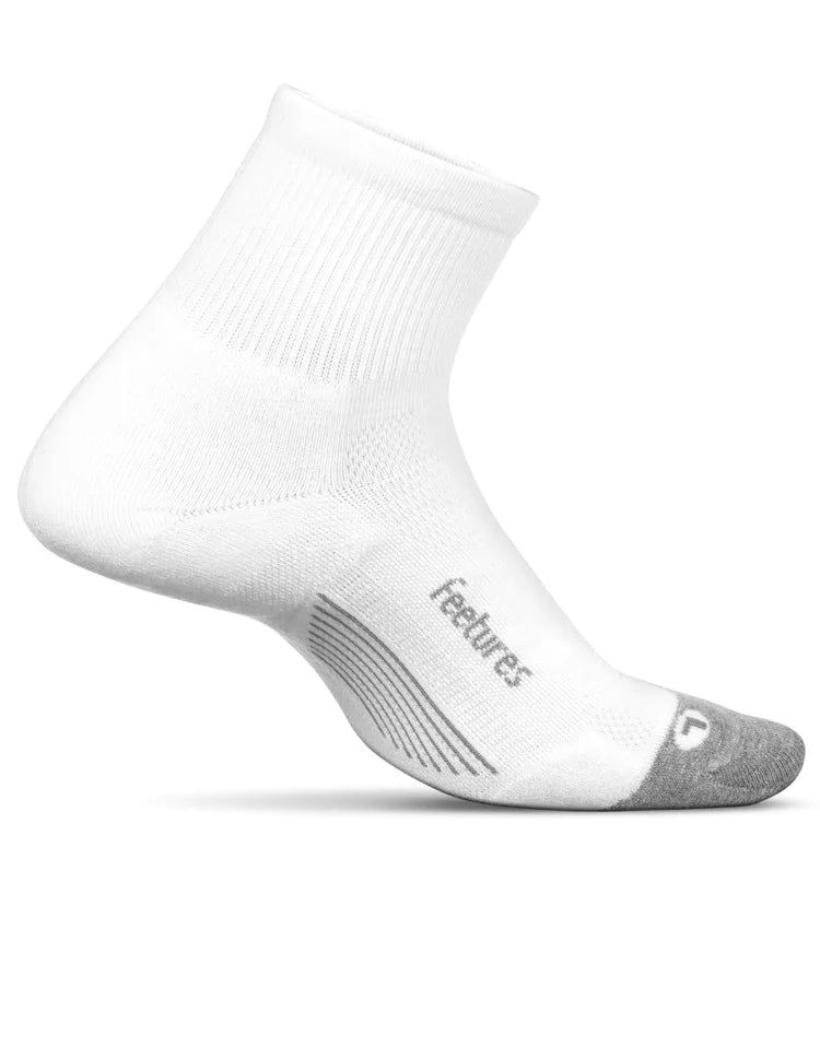 Feetures Calcetin Blanco Elite Light Cushion Quarter