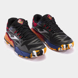 Joma Tenis Spin Men 2401 Negro/Naranja/Azul