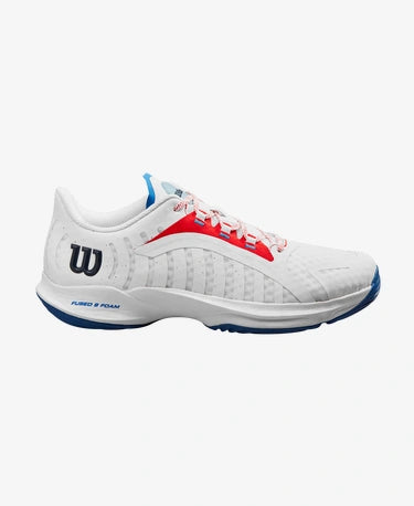 Wilson Tenis Hurakn Pro Men Blanco/Rojo/Azul