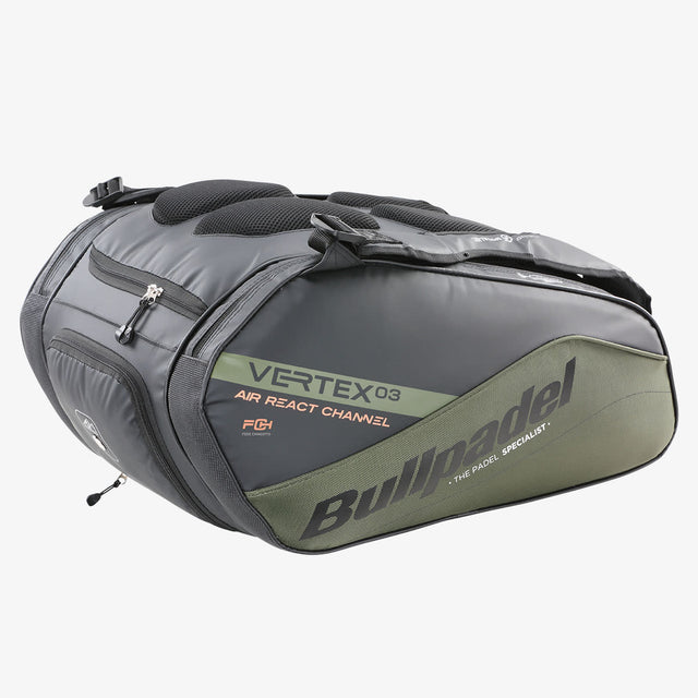 Bullpadel Paletero Vertex 03 Kaki/Negro