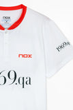 Nox Camiseta Oficial Padel Agustín Tapia 2022/23 -Blanco