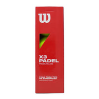 Wilson Pelotas Padel X3 Pressurless