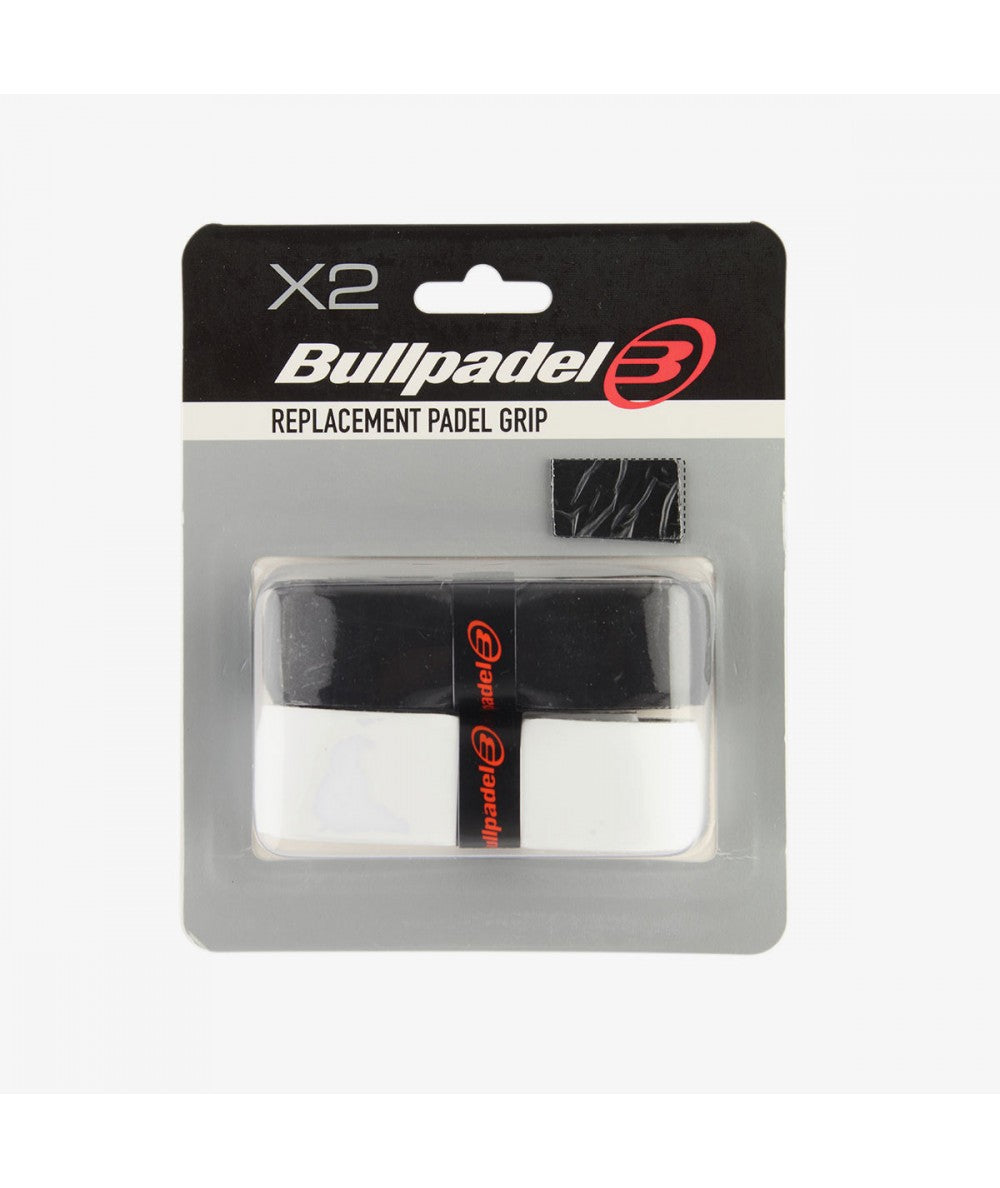 Bullpadel Undergrip Liso Negro/Blanco X2