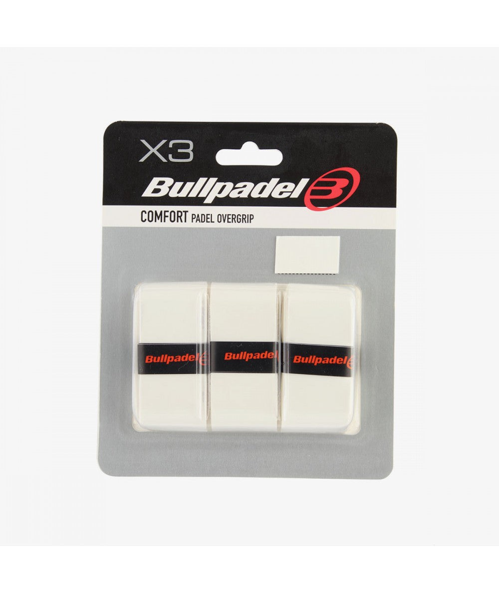 Bullpadel Overgrip Comfort Liso Blanco  X3