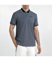 Bullpadel Camisa Polo Tenfe Azul Marino Bicolor