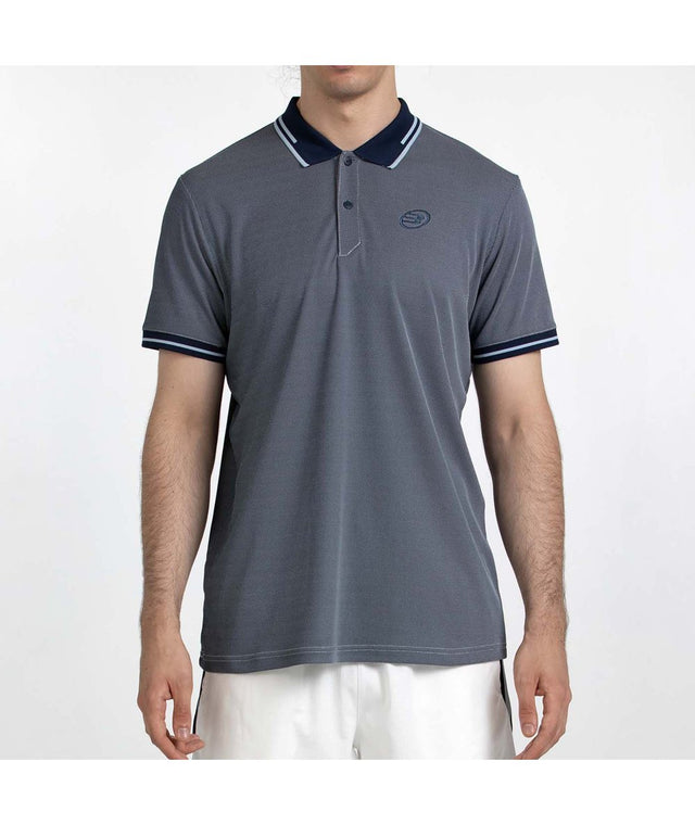 Bullpadel Camisa Polo Tenfe Azul Marino Bicolor
