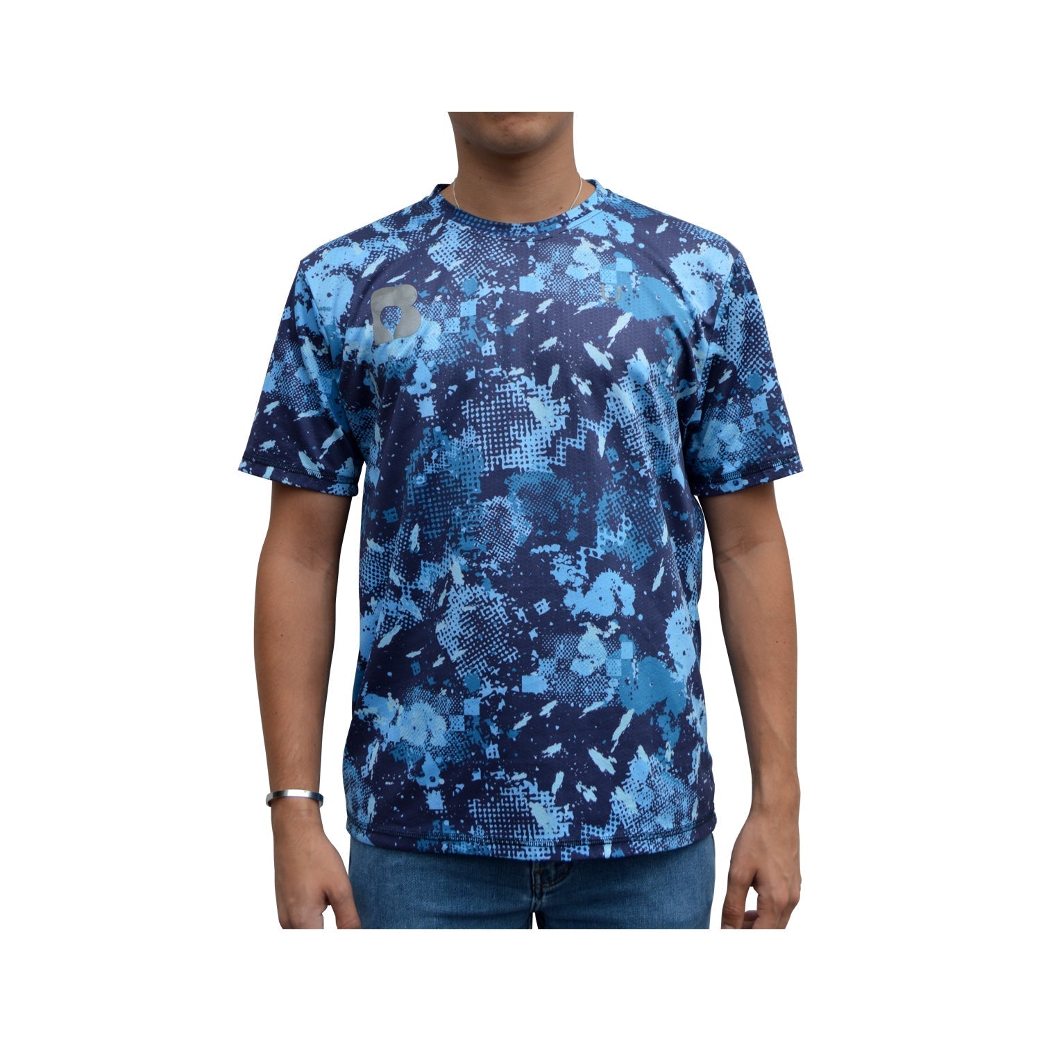 Ruler Camisa Niño De Padel  Bandeja Azul Camo Xplosion