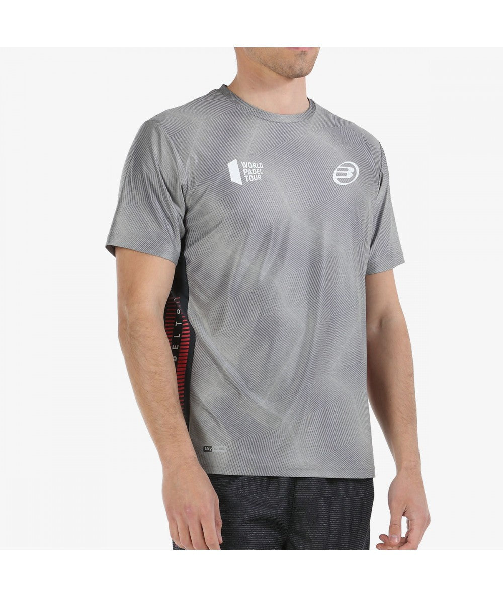 Camiseta Bullpadel Logro gris medio - Ligera - Zona de Padel