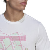 Camiseta Adidas Aeroready Graphic Blanco